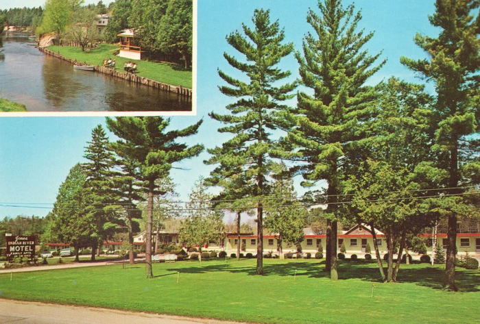 Indian River Motel and Cottages - Old Postcard